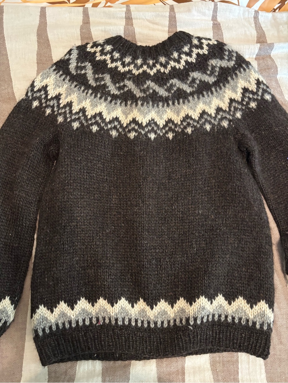 Vintage wool Nordic sweater